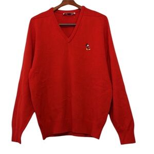 Vintage Pringle Scotland Wool 1982 Mickey Mouse Sweater